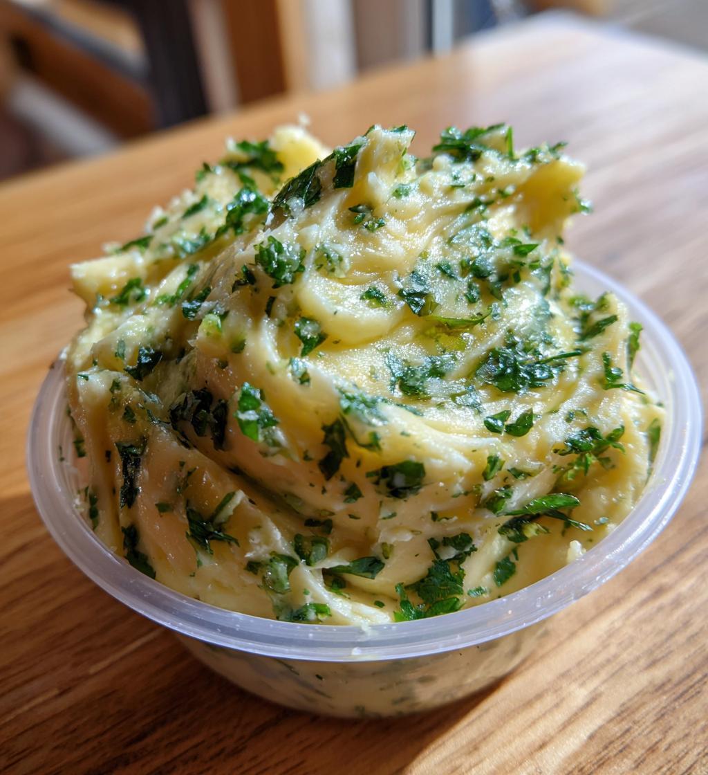 garlic butter spread - detail 1