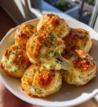 garlic herb cheese bombs