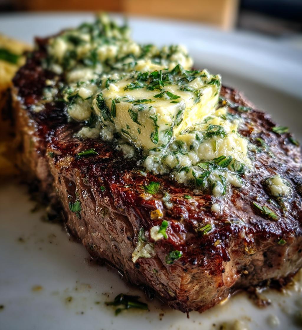 garlic parmesan herb butter for steaks recipe - detail 1