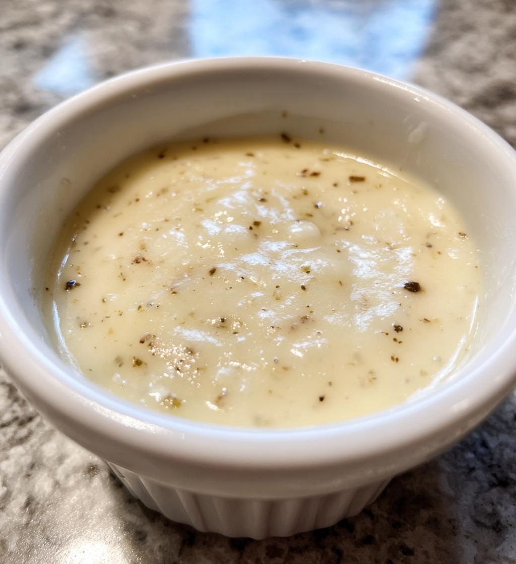 garlic parmesan sauce - detail 1