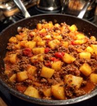 ground beef with potatoes