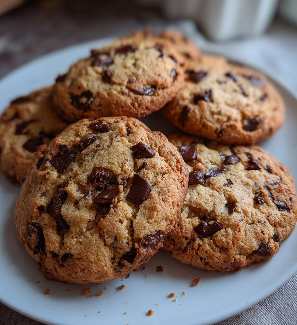 healthy chocolate chip cookies