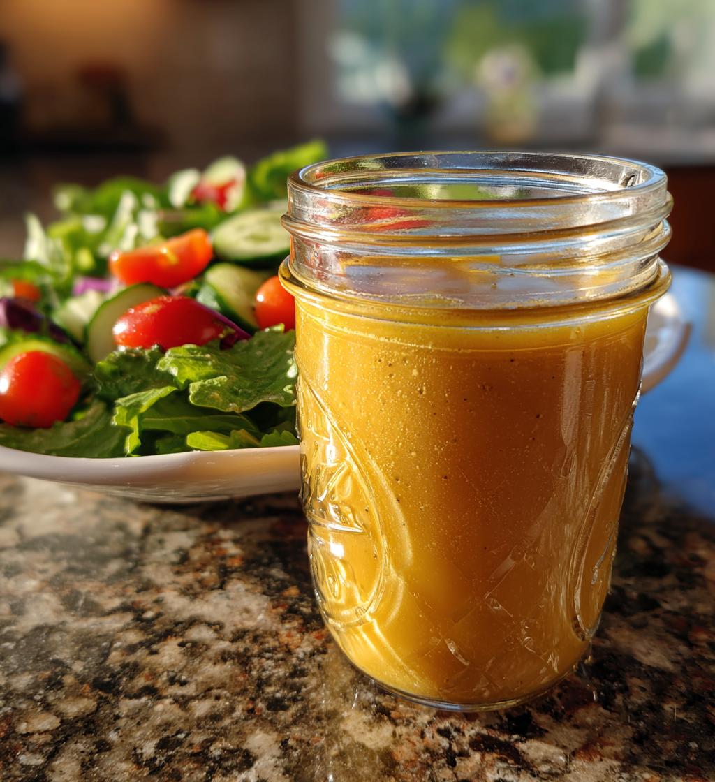 homemade honey mustard dressing - detail 1
