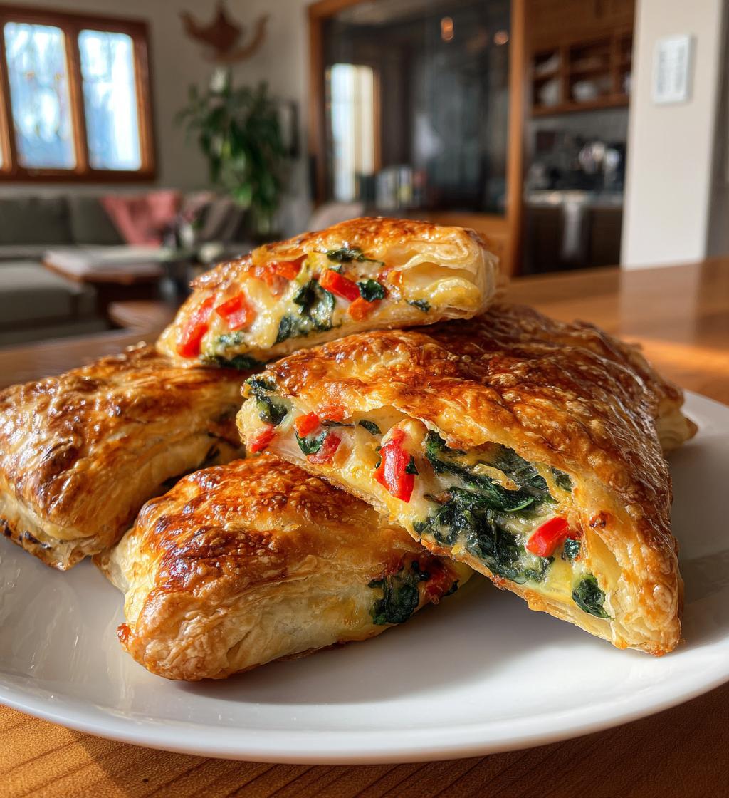 homemade savory breakfast pastries - detail 1