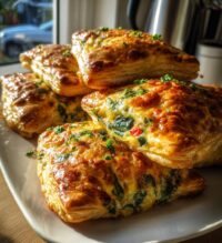 homemade savory breakfast pastries