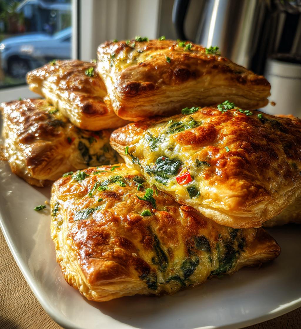 homemade savory breakfast pastries