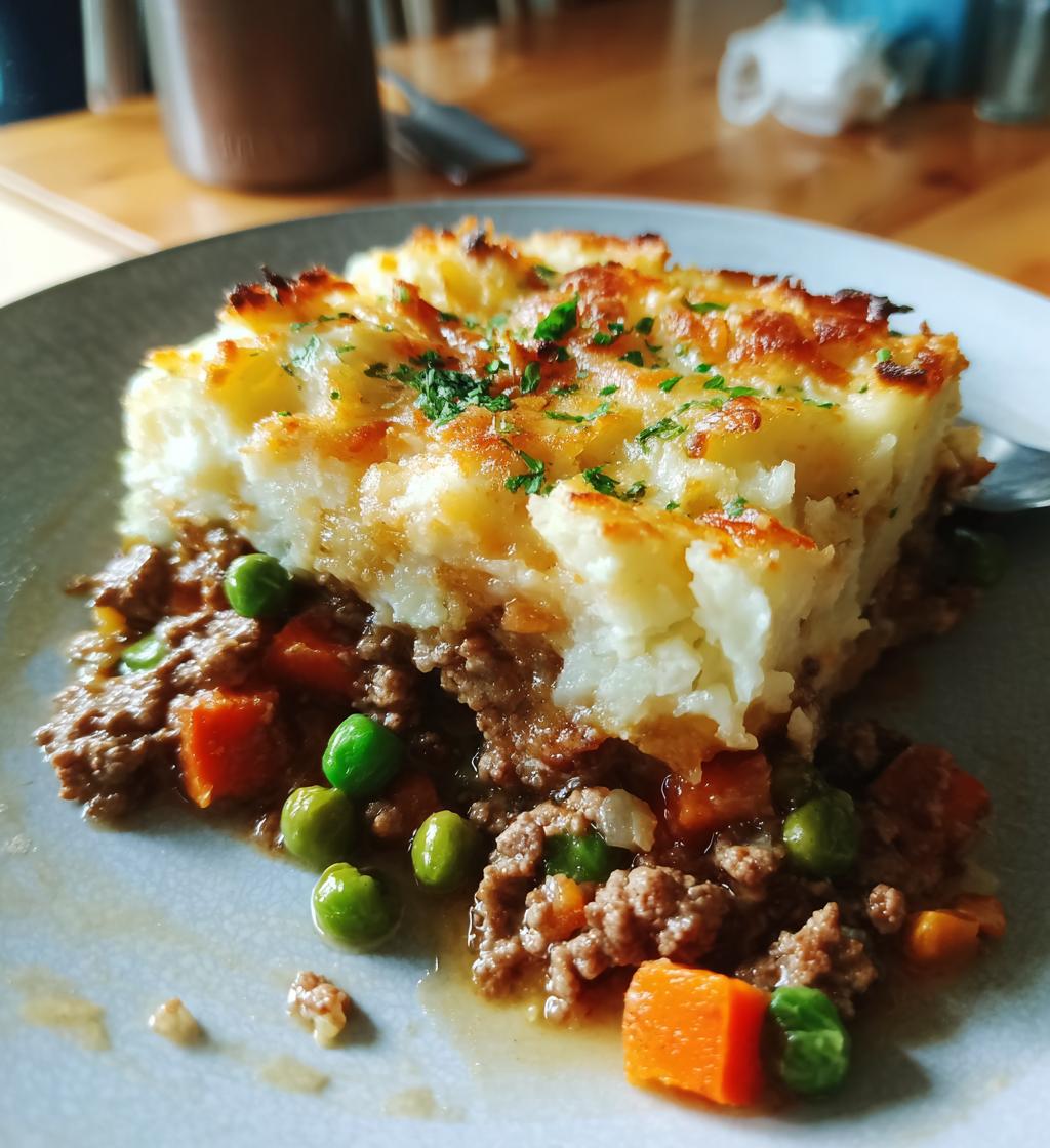 homemade shepherds pie - detail 1