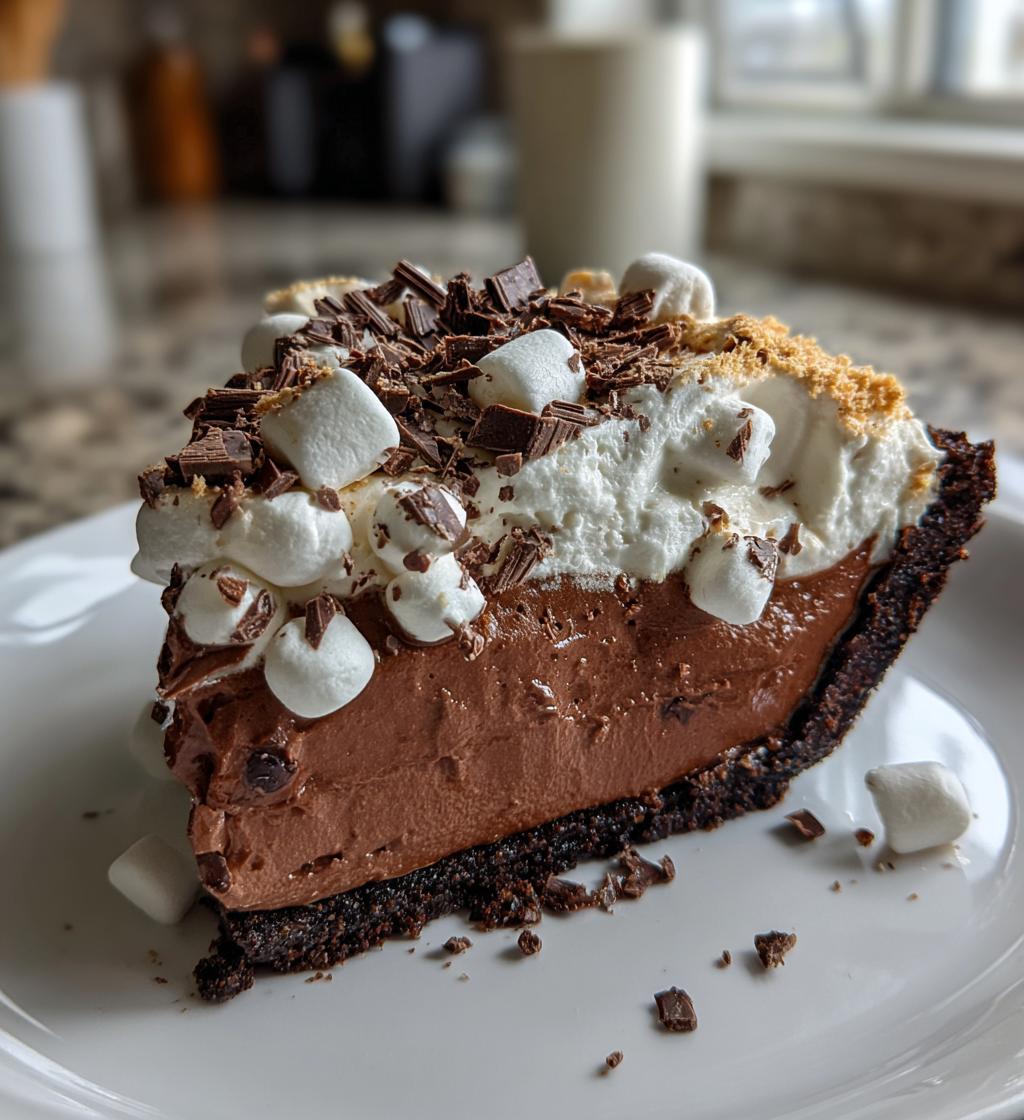 hot chocolate ice box pie - detail 1