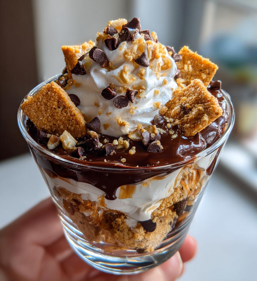 hot fudge golden grahams parfait - detail 1