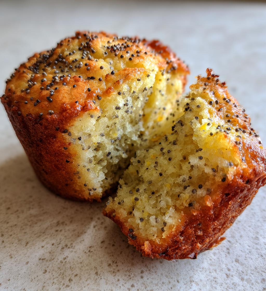 lemon poppy seed muffins - detail 1