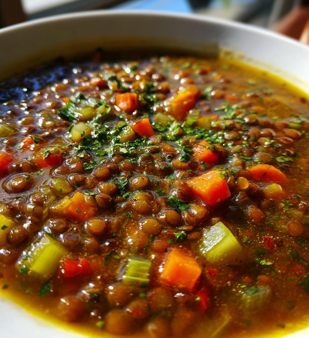 lentil soup recipe - detail 1
