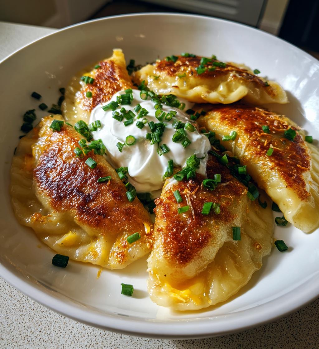 loaded baked potato pierogi recipe - detail 1