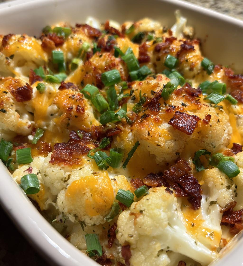 loaded cauliflower casserole recipe