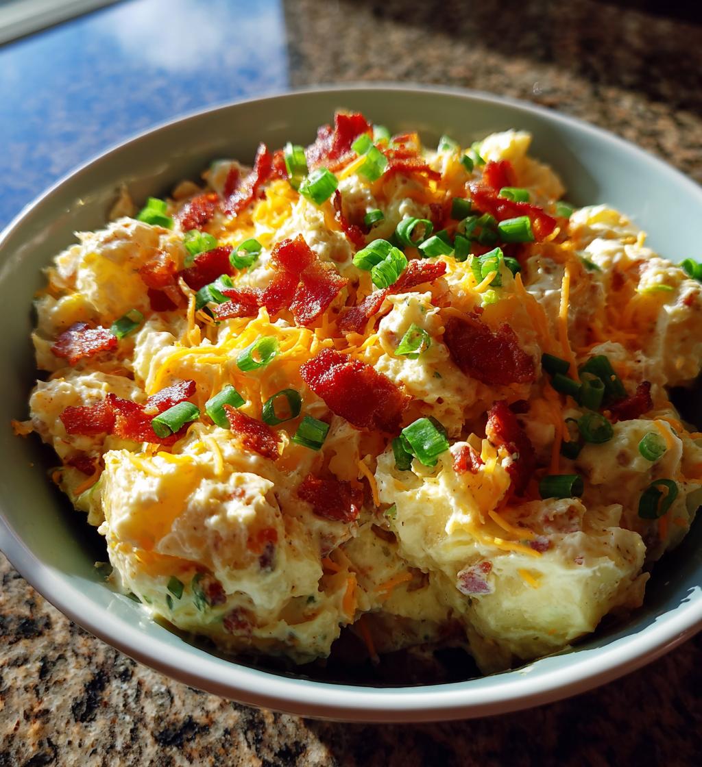 loaded potato salad - detail 1