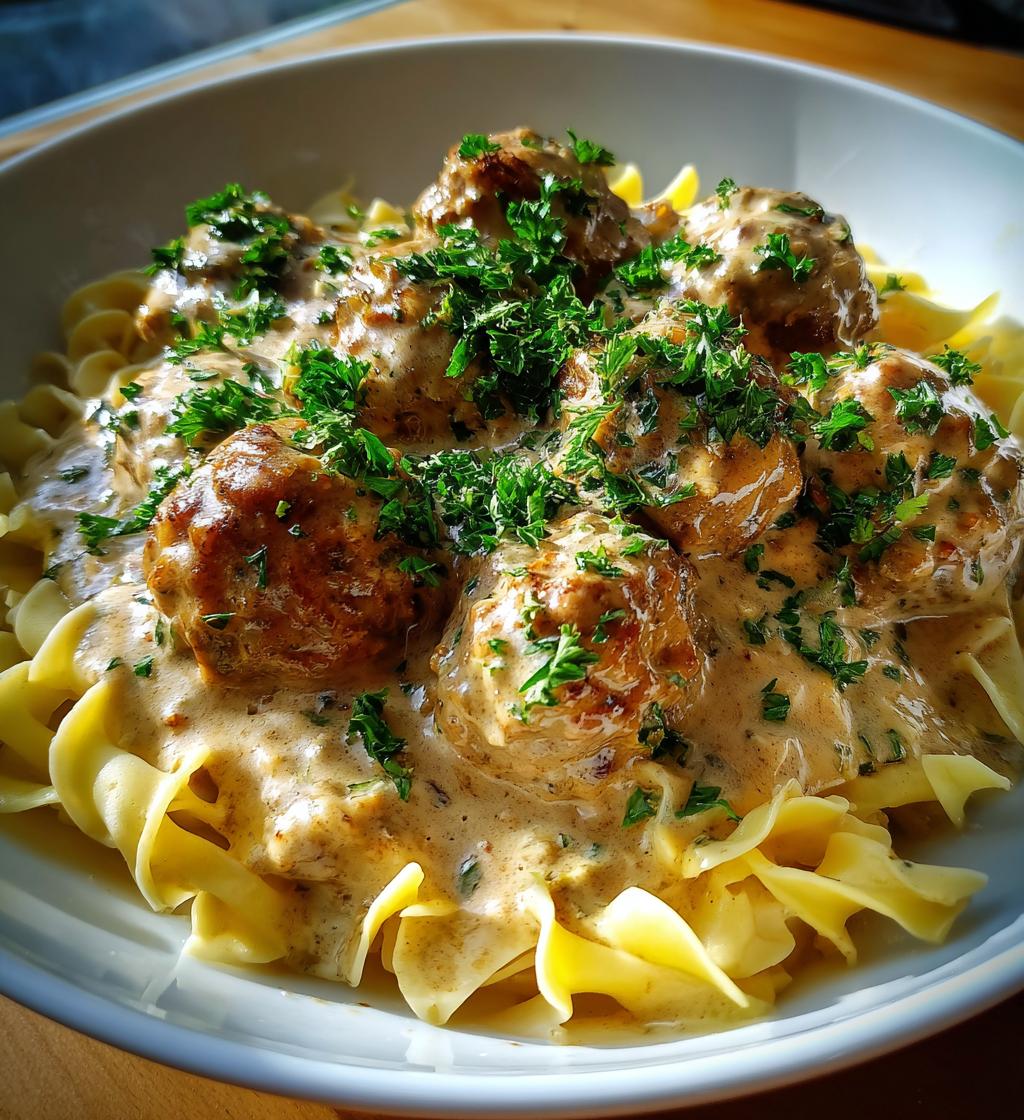 meatball stroganoff - detail 1