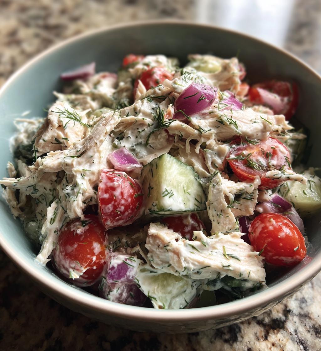 mediterranean delight tzatziki chicken salad - detail 1