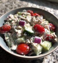 mediterranean delight tzatziki chicken salad