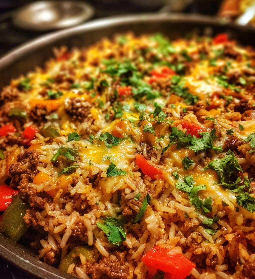mexican beef and rice skillet