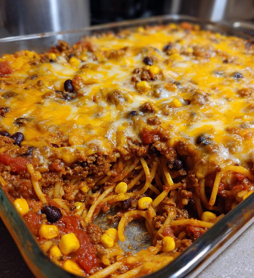 mexican spaghetti casserole recipe - detail 1
