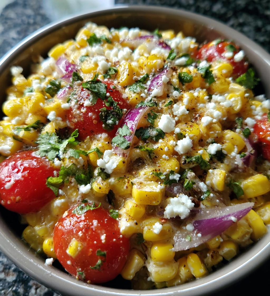 mexican street corn salad - detail 1