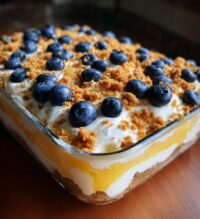 no bake lemon blueberry dessert
