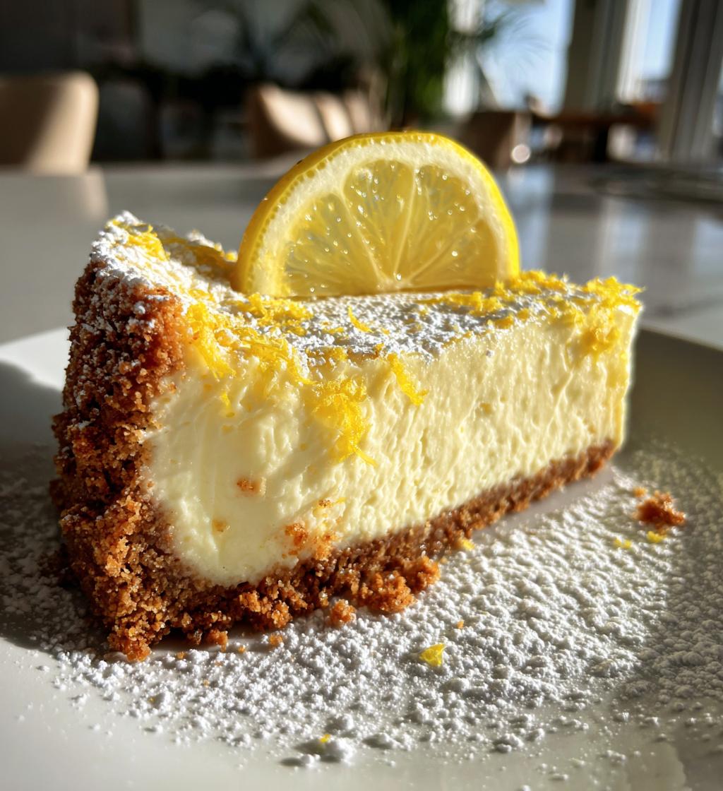 no bake lemon cheesecake - detail 1