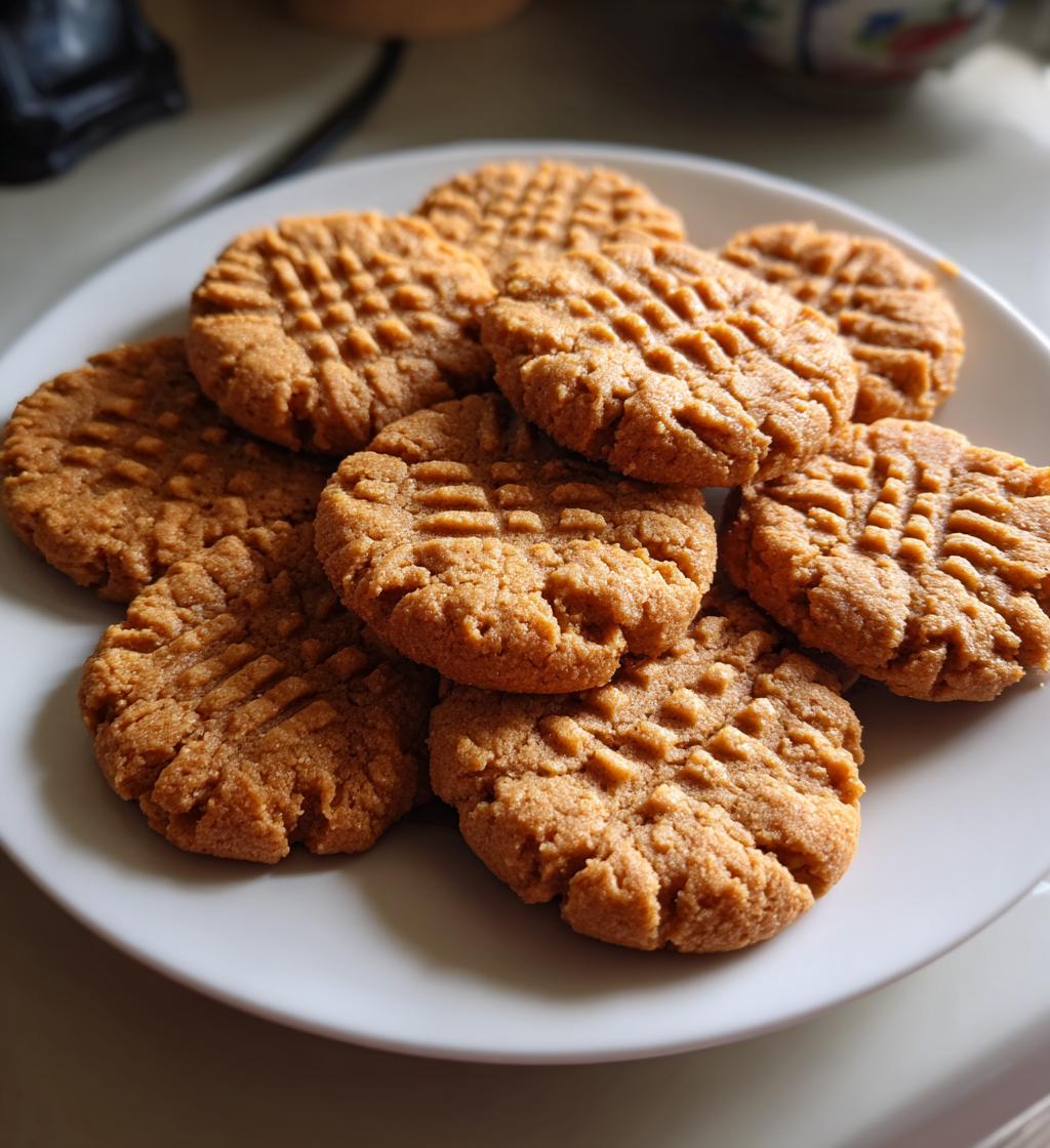 old fashioned peanut butter cookies - detail 1