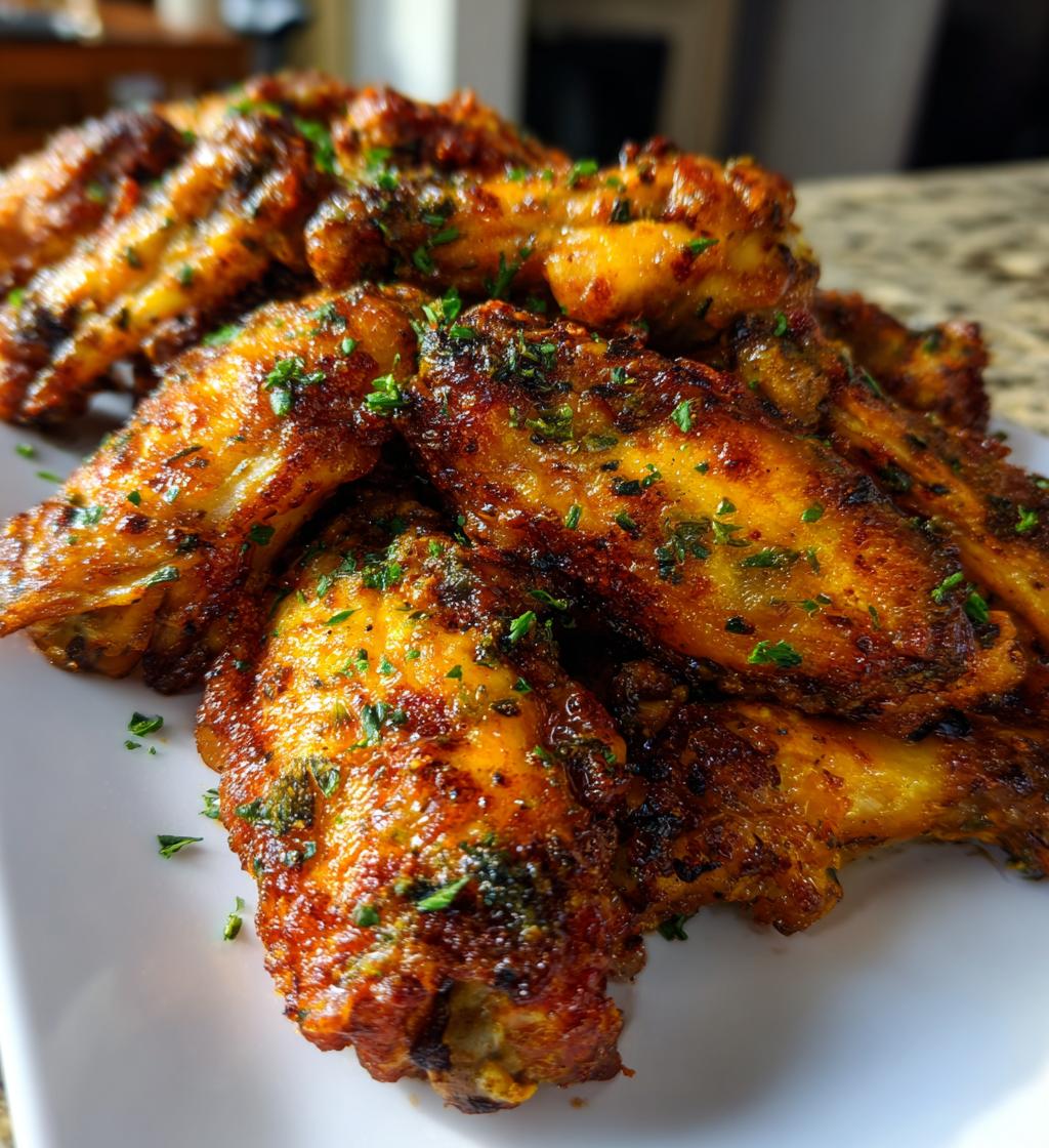 oven baked chicken wings - detail 1