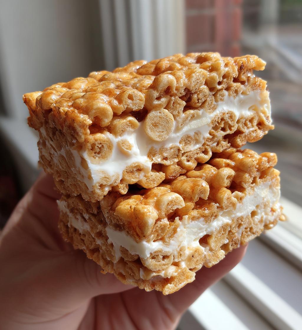 pbj puffed cereal ice cream sandwiches
