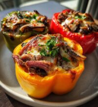 philly cheesesteak stuffed peppers