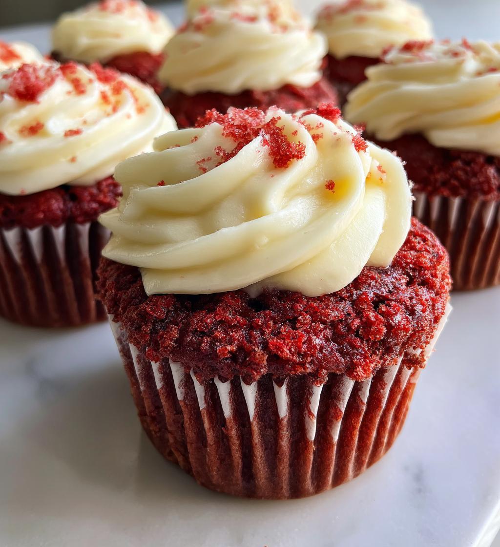 red velvet cream cheese muffins