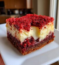 red velvet gooey butter cake