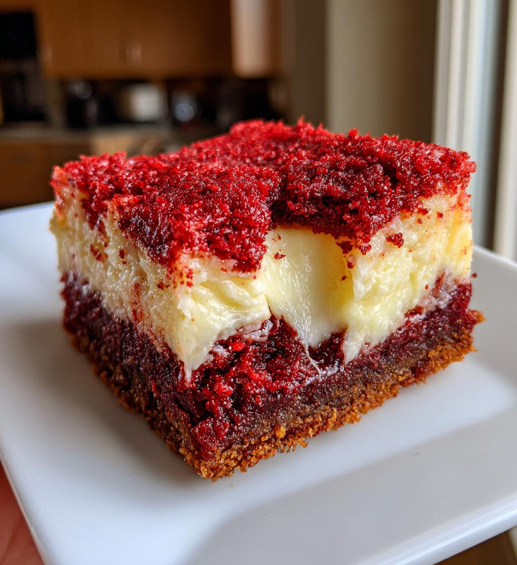 red velvet gooey butter cake