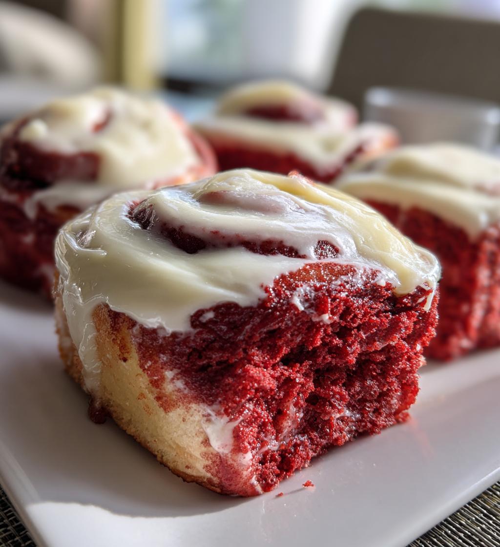 red velvet valentines cinnamon rools - detail 1