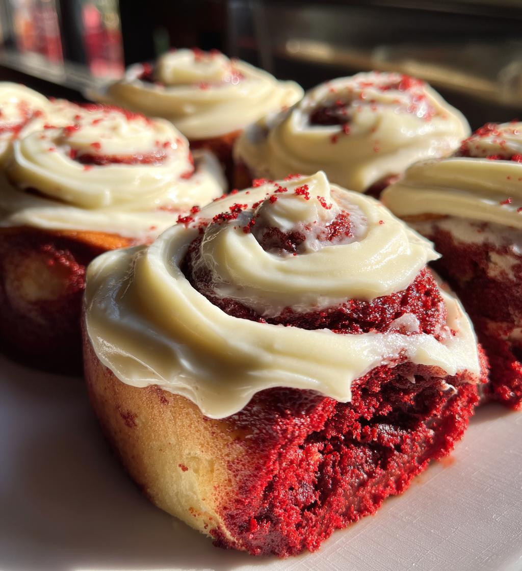 red velvet valentines cinnamon rools