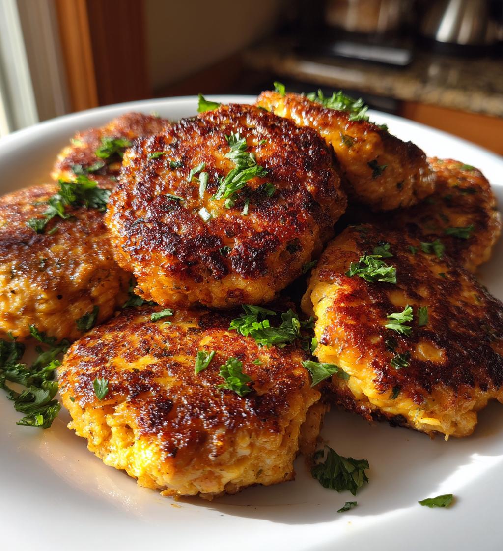 salmon patties - detail 1