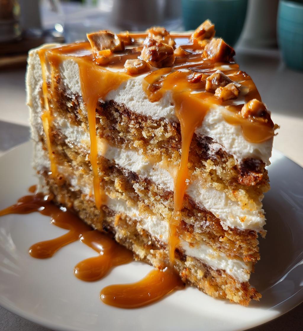 salted caramel butterscotch cake - detail 1