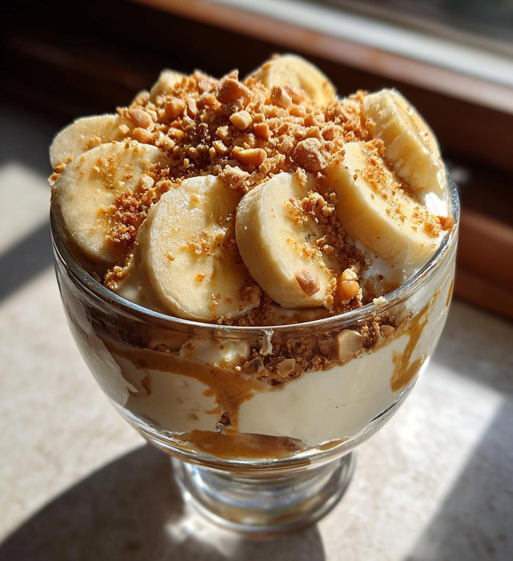 salty peanut banana pudding - detail 1
