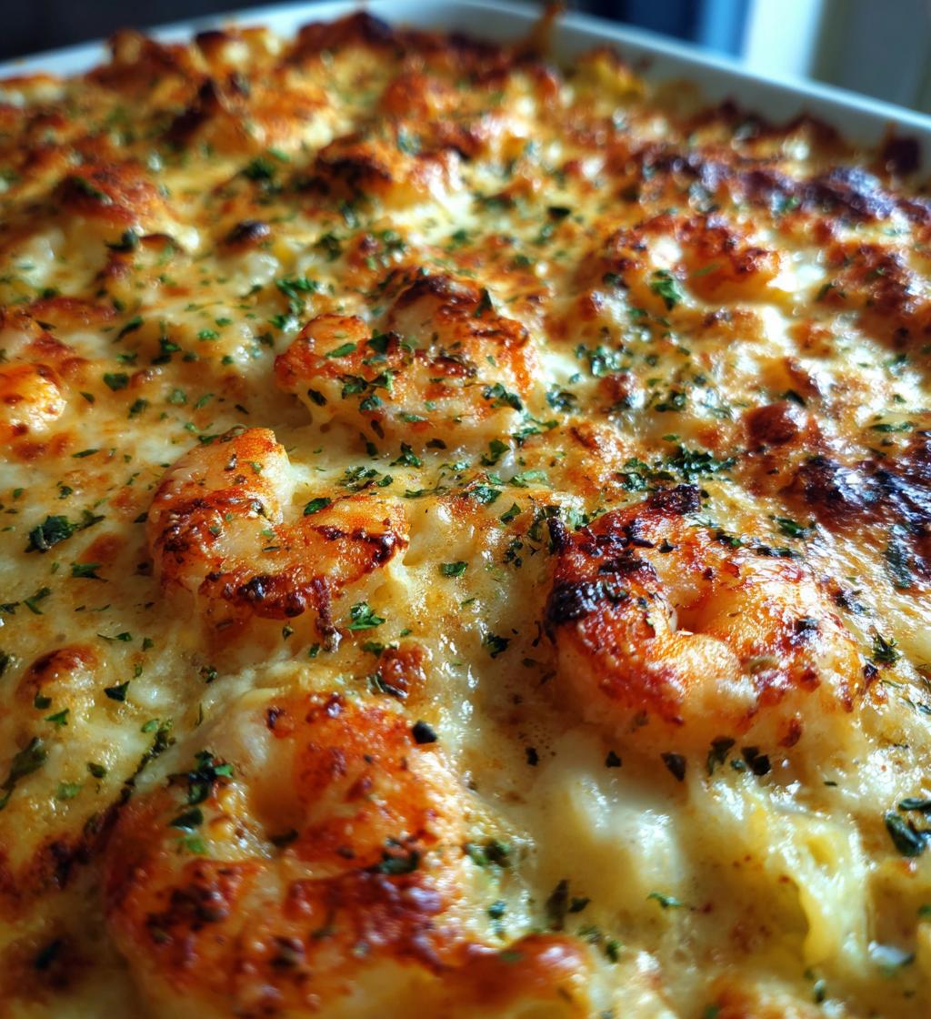 shrimp scampi pasta bake