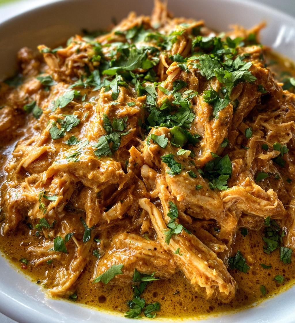 slow cooker butter chicken - detail 1