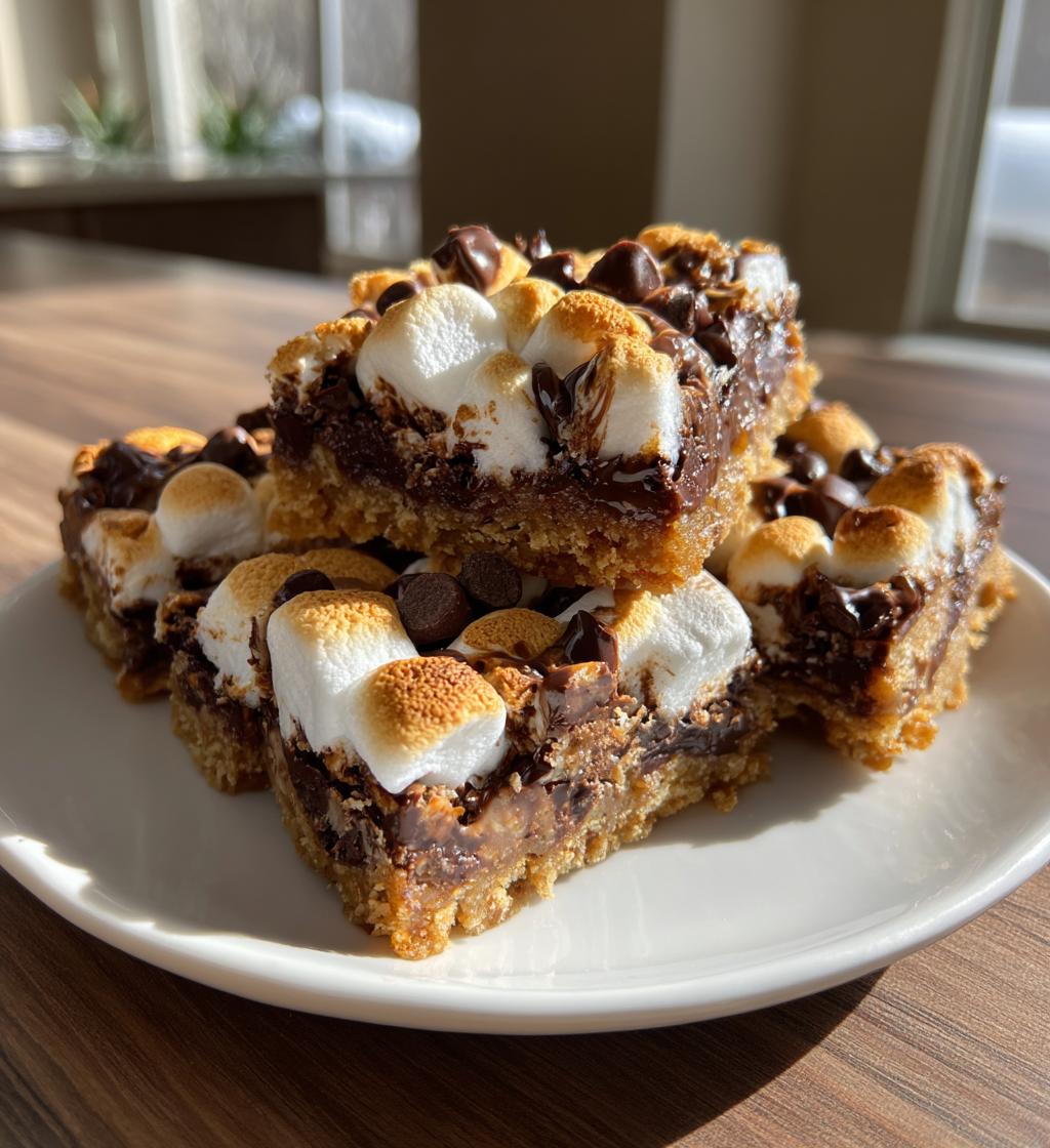smores bars recipe - detail 1