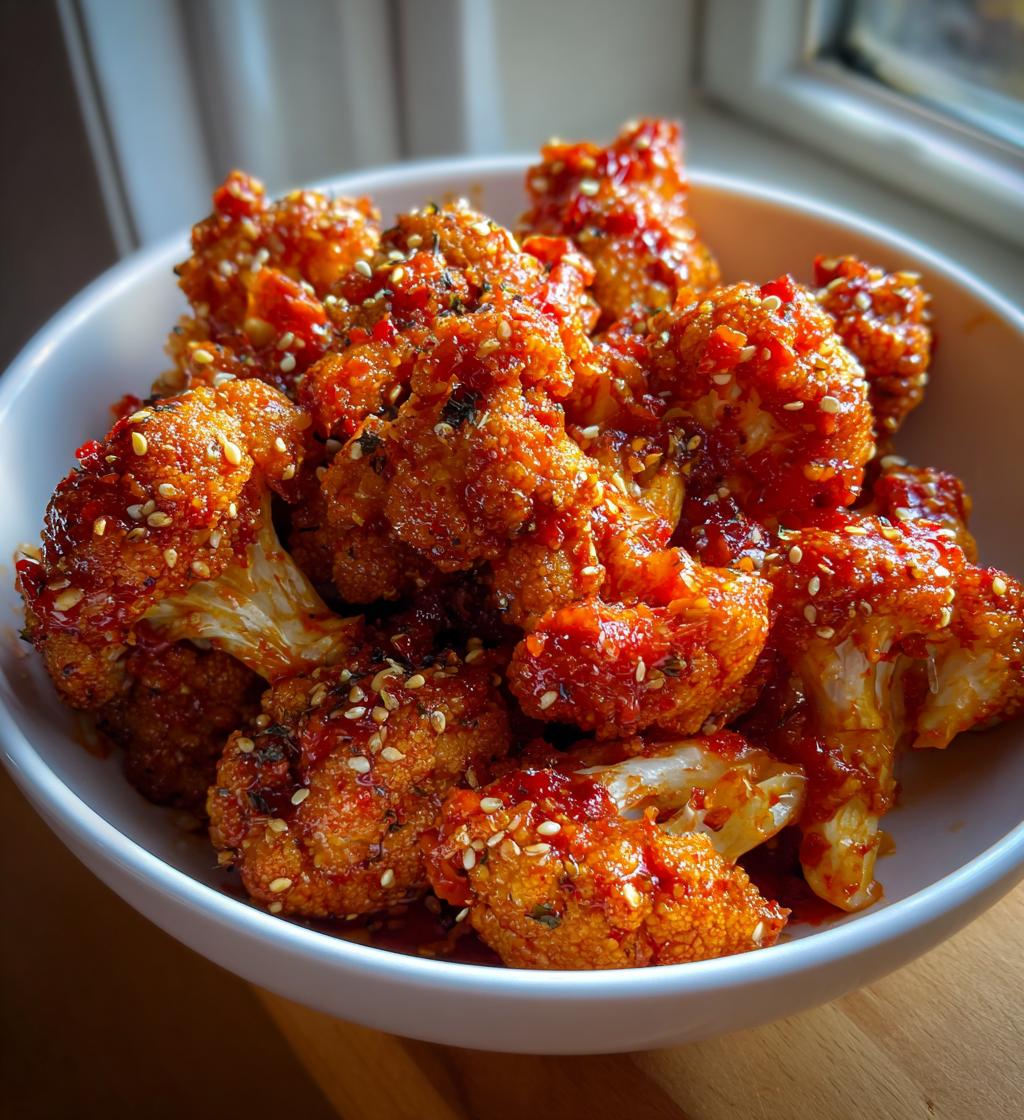 spicy korean cauliflower wings recipe