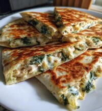 spinach artichoke and chicken quesadilla recipe