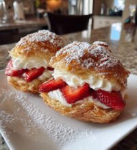 strawberry cream puffs