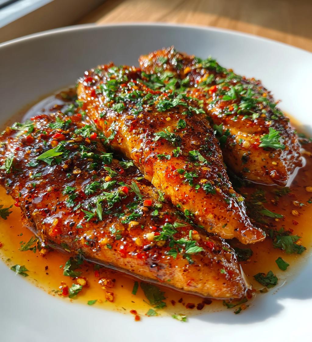 sweet and spicy honey pepper chicken - detail 1