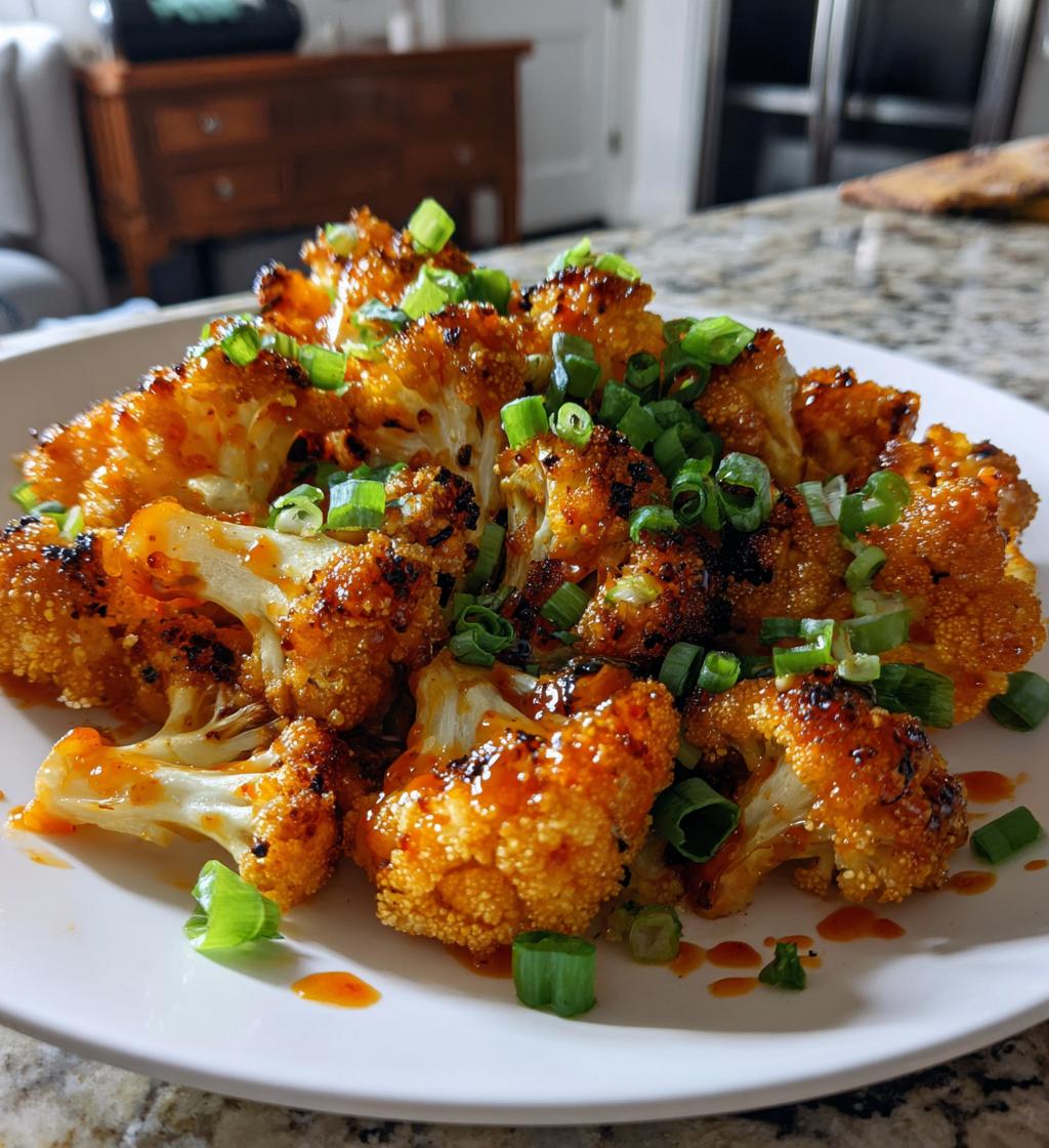 sweet spicy cauliflower - detail 1