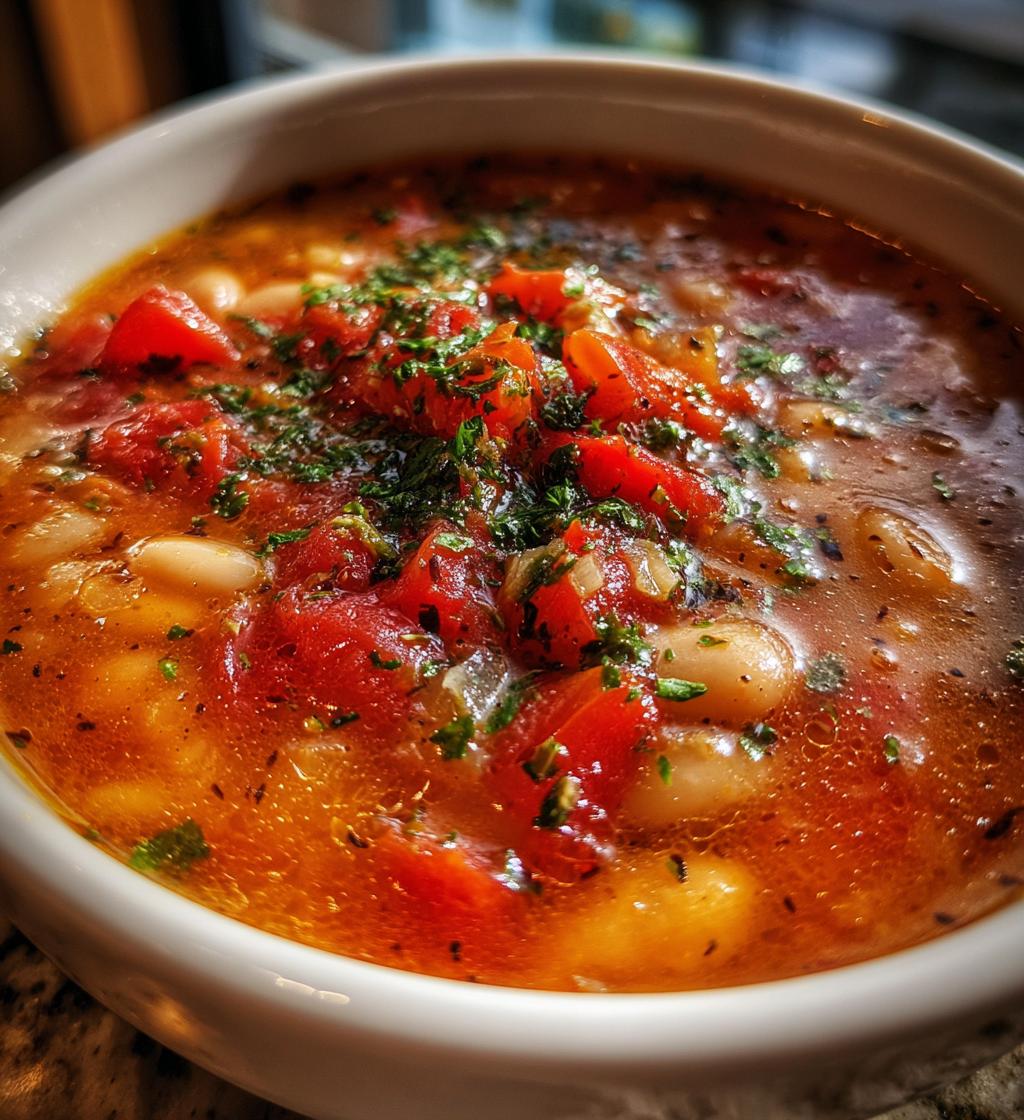 tomato white bean soup