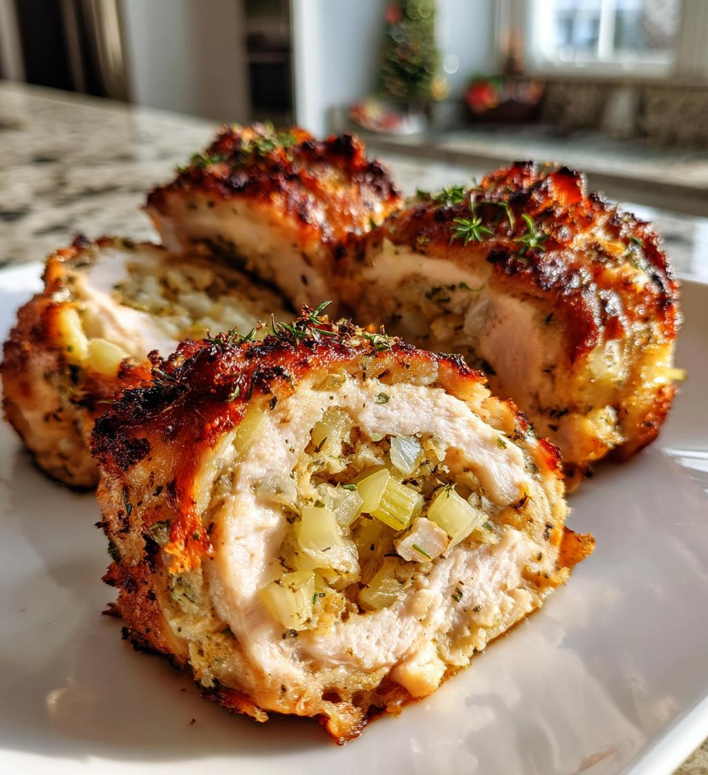 turkey stuffing roll ups