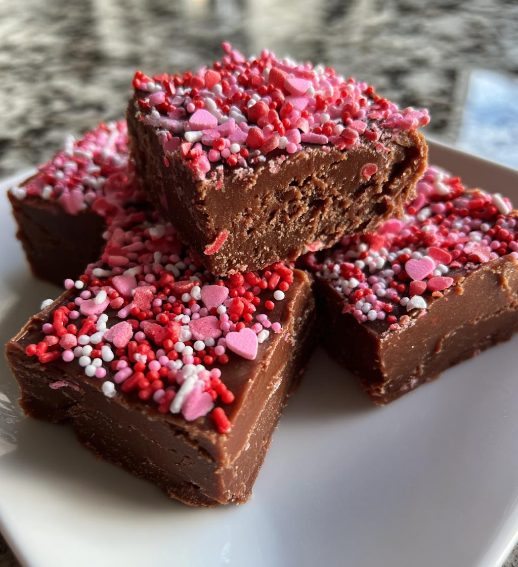 valentines day fudge