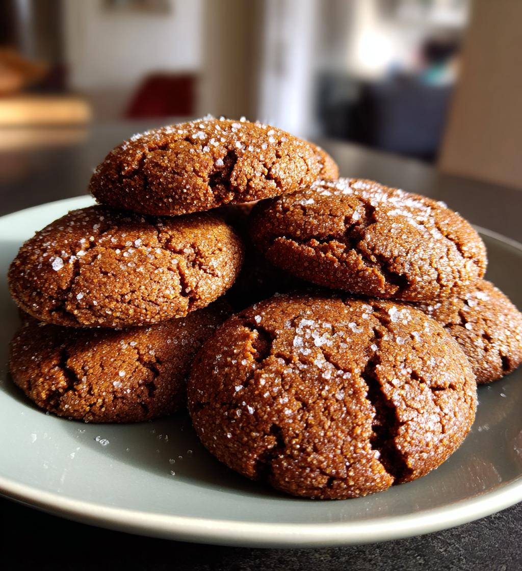 vegan almond flour ginger molasses cookies